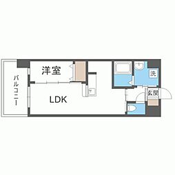 ＬＩＦＥＦＩＥＬＤ国際空港前 11階1LDKの間取り