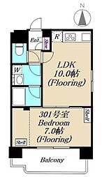 デュオスカーラ秋葉原 1LDKの間取図画像