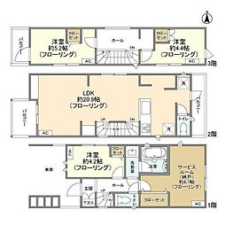 Ｋｏｌｅｔ竹ノ塚04 3SLDKの間取り