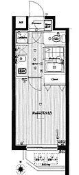 PalaisHomes石神井公園 1Kの間取図画像