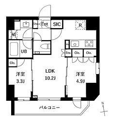 エスグランデ御徒町 2LDKの間取図画像