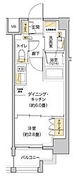 LIVIOMAISON木場 1DKの間取図画像