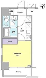 Dormouse和 1Kの間取図画像