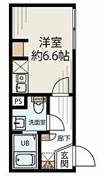 S-Terrace 元住吉 ワンルームの間取図画像