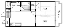シティコーポパルナス東村山パート5 2DKの間取図画像