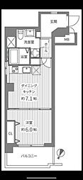 ニューハイツ高田馬場 1DKの間取図画像