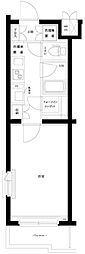 ルーブル西蒲田参番館 1Kの間取図画像
