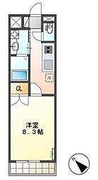 ARANVERT 1Kの間取図画像
