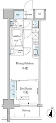 UrbanexAsakusa 1DKの間取図画像