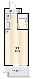 ユーコート上馬 ワンルームの間取図画像