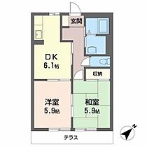 コーポ　ツジタツ 0103 ｜ 滋賀県犬上郡豊郷町大字四十九院1151（賃貸アパート2DK・1階・44.57㎡） その2