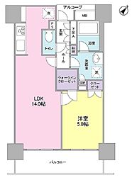 ラサンテ五反田 10階1LDKの間取り