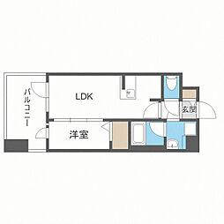 グランフォーレ千早マークスクエアウエストウイング 1LDKの間取図画像