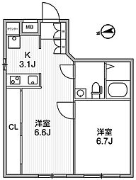 アルティザ新宿落合ソノリテ 1LDKの間取図画像