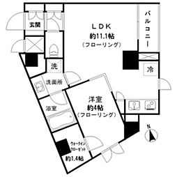 ステラフォート 1LDKの間取図画像