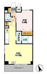 GRACE7 1LDKの間取図画像