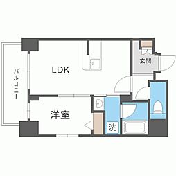 ときわビル 1LDKの間取図画像