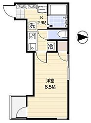 ミライエ大島 1Kの間取図画像