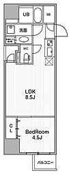 URBANFLATSIkebukuroPremium 1LDKの間取図画像