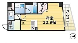メゾンアイリス ワンルームの間取図画像