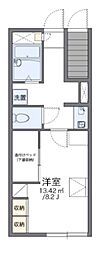 レオパレスベルデハイム 1Kの間取図画像