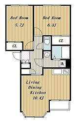 ヴィラージュII 1階/101