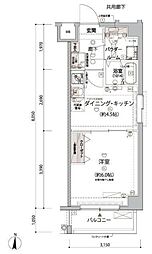 ARCOBALENO KAMEIDOII 1DKの間取図画像