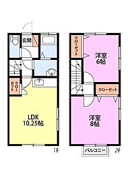 ベルパエーゼ 2LDKの間取図画像
