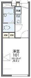 レオパレスリン 1Kの間取図画像