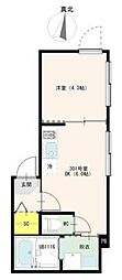 (仮称)前野町四丁目(2) 1DKの間取図画像