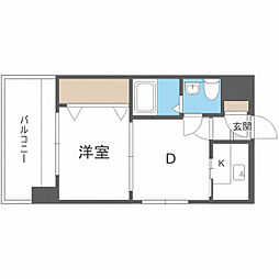 エステート・モア平尾センティモ 2Kの間取図画像