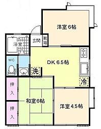 ジュネスセキネ 3DKの間取図画像