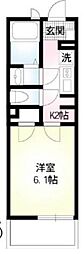 JHK浦和仲町 1Kの間取図画像