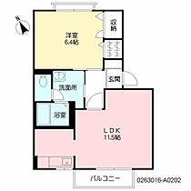 アイビー　Ａ棟 A0202 ｜ 熊本県熊本市中央区島崎１丁目11-30（賃貸アパート1LDK・2階・42.72㎡） その2