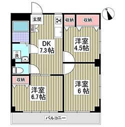 間取図画像 3DK