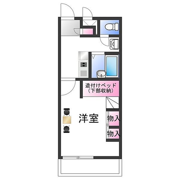 レオパレスパルフェ ｜大阪府泉佐野市市場西１丁目(賃貸アパート1K・3階・23.18㎡)の写真 その2