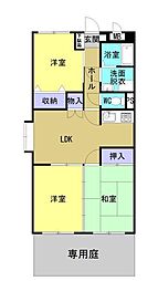 パスィフィーク 3LDKの間取図画像