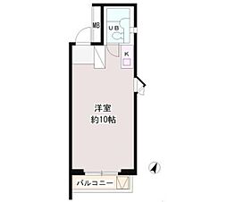 パーク・ノヴァ渋谷 ワンルームの間取図画像
