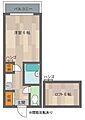 シャルマンフジ住吉壱番館4階3.4万円