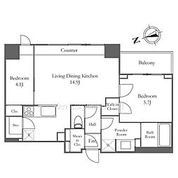 間取図画像 2LDK