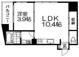 ピコット7 1LDKの間取図画像