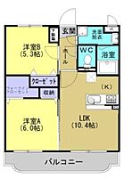 リバーサイドＭ 202 ｜ 鹿児島県鹿児島市伊敷町（賃貸マンション2LDK・2階・51.00㎡） その2