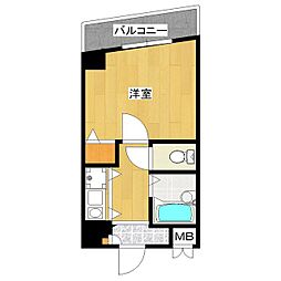 エスポワールマンション天神南 1Kの間取図画像