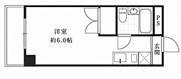 L'sBldg ワンルームの間取図画像