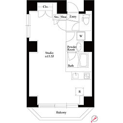 レジデンス1870 ワンルームの間取図画像