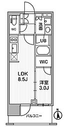 台東区元浅草1丁目マンション 1LDKの間取図画像
