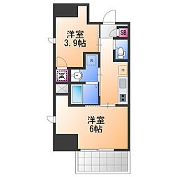 エヌエムトラントトワ 2Kの間取図画像