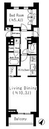 D.Largotsurumi 1LDKの間取図画像