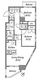 ISM練馬 2LDKの間取図画像