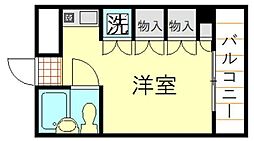 廣瀬ビル ワンルームの間取図画像